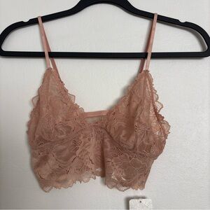 Intimately Free People Everyday Lace Longline Bralette in Tuscany Size XS NEW